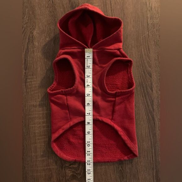 Dog Sweatshirt Hoodie Still Living With My Parents Red Small Dog Clothing - Picture 5 of 8